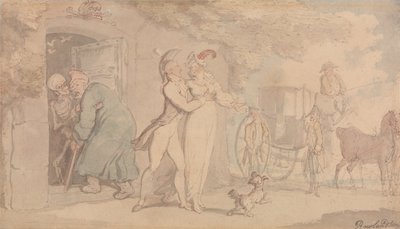 The Mausoleum by Thomas Rowlandson